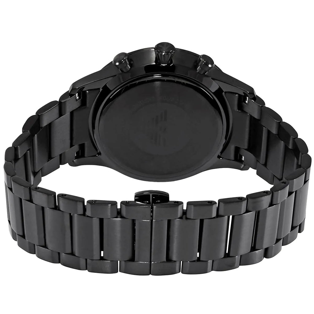 Emporio Armani AR11349 Men’s Black Dial Black Stainless Steel Giovanni Chronograph Watch