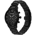 Emporio Armani AR11349 Men’s Black Dial Black Stainless Steel Giovanni Chronograph Watch