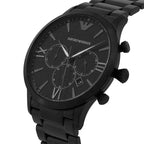 Emporio Armani AR11349 Men’s Black Dial Black Stainless Steel Giovanni Chronograph Watch