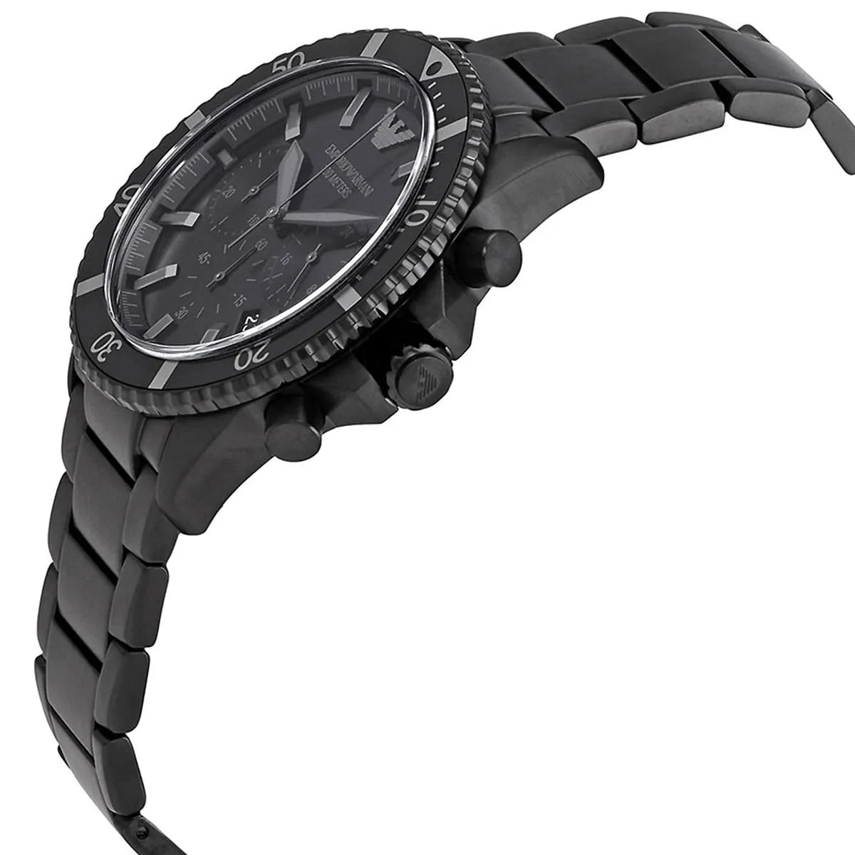 Emporio Armani Diver AR11363 All Black Chronograph Watch