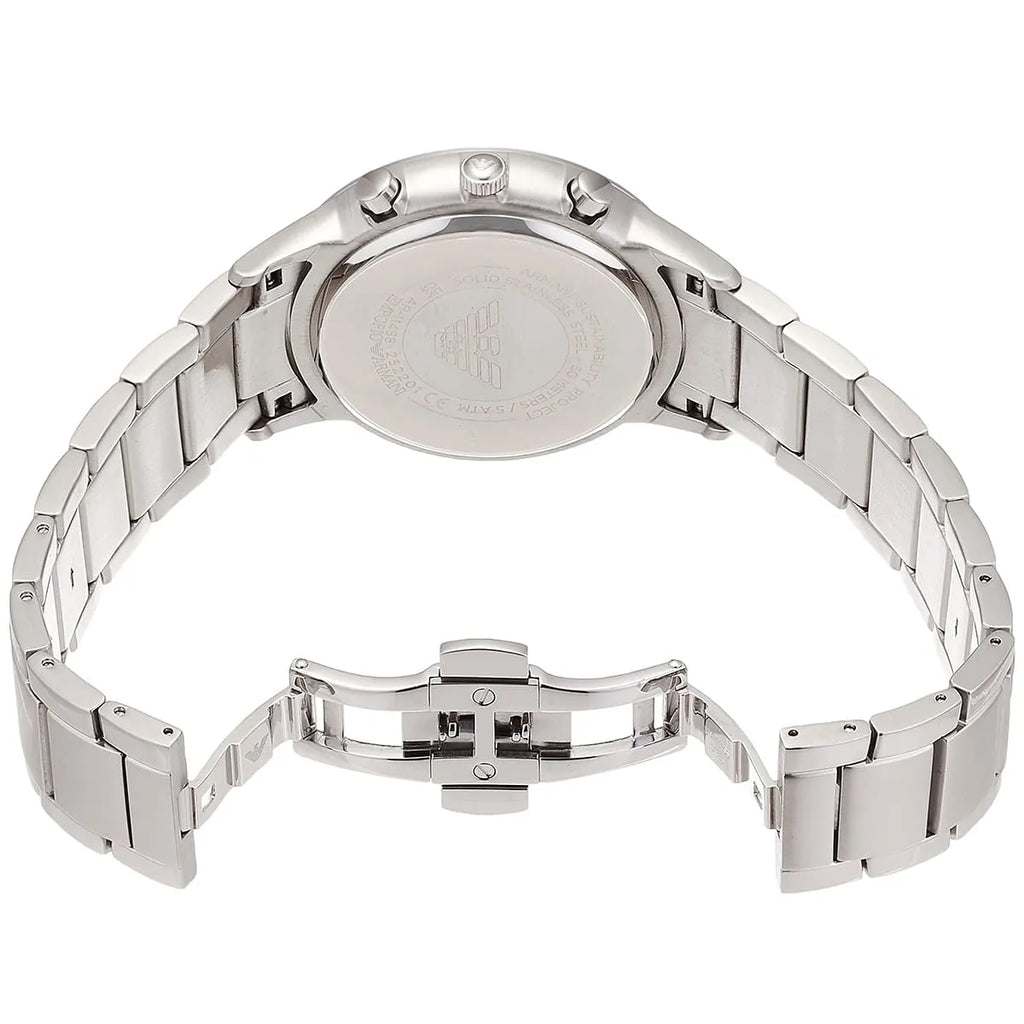 Emporio Armani Renato AR11458 Blue Dial Rose Gold Accents Watch