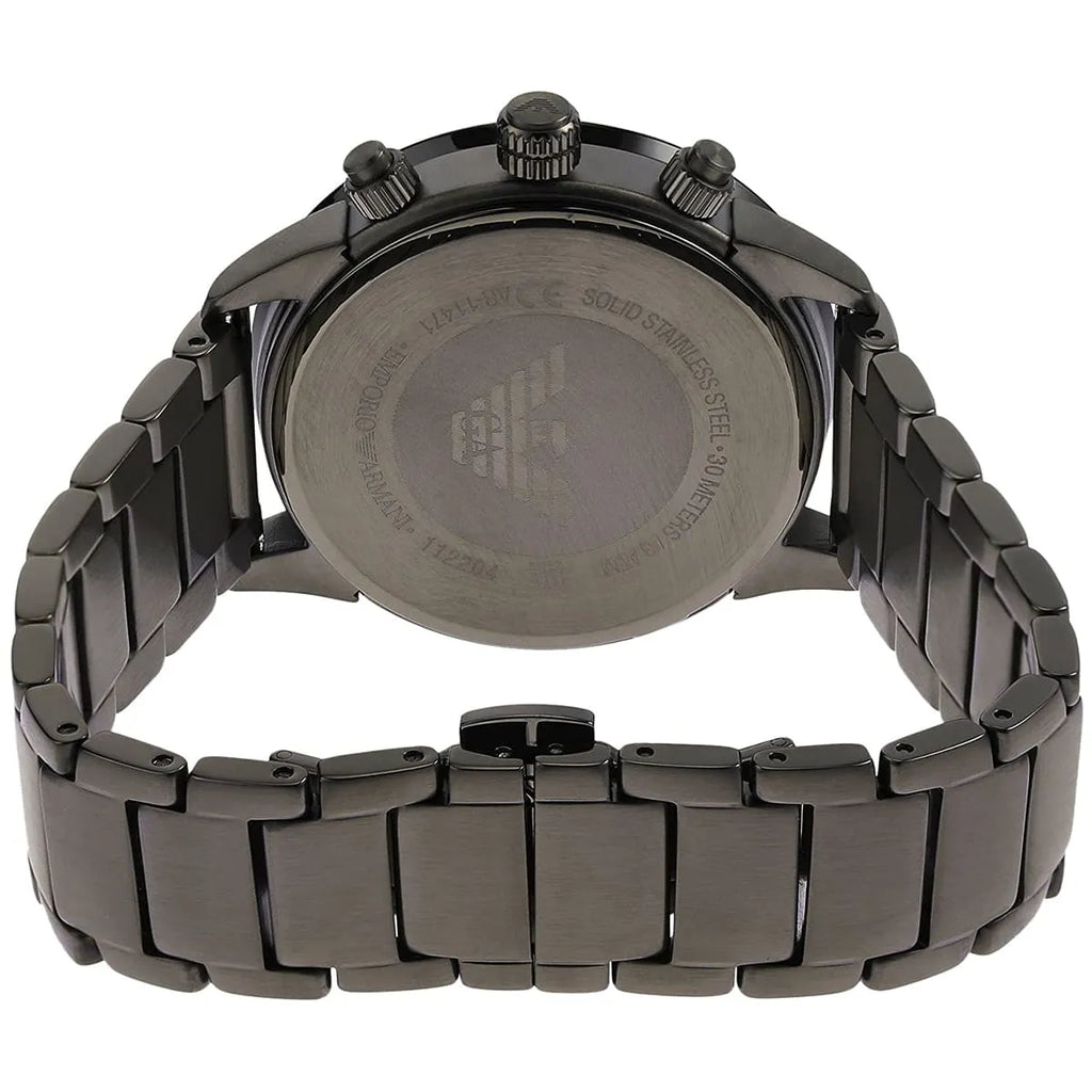 Emporio Armani Mario AR11471 Gunmetal Watch with Teal Accents