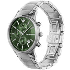 Emporio Armani Renato AR11507 Green Dial Silver Watch