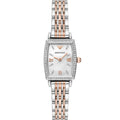 Emporio Armani AR11519 Rectangular Two-Tone Diamond Watch