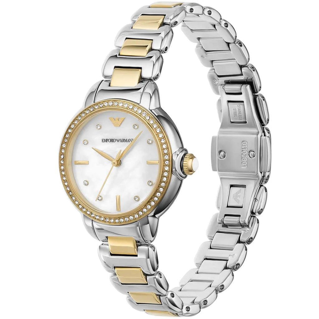 Emporio Armani Mia AR11524 Two-Tone Mother of Pearl Watch