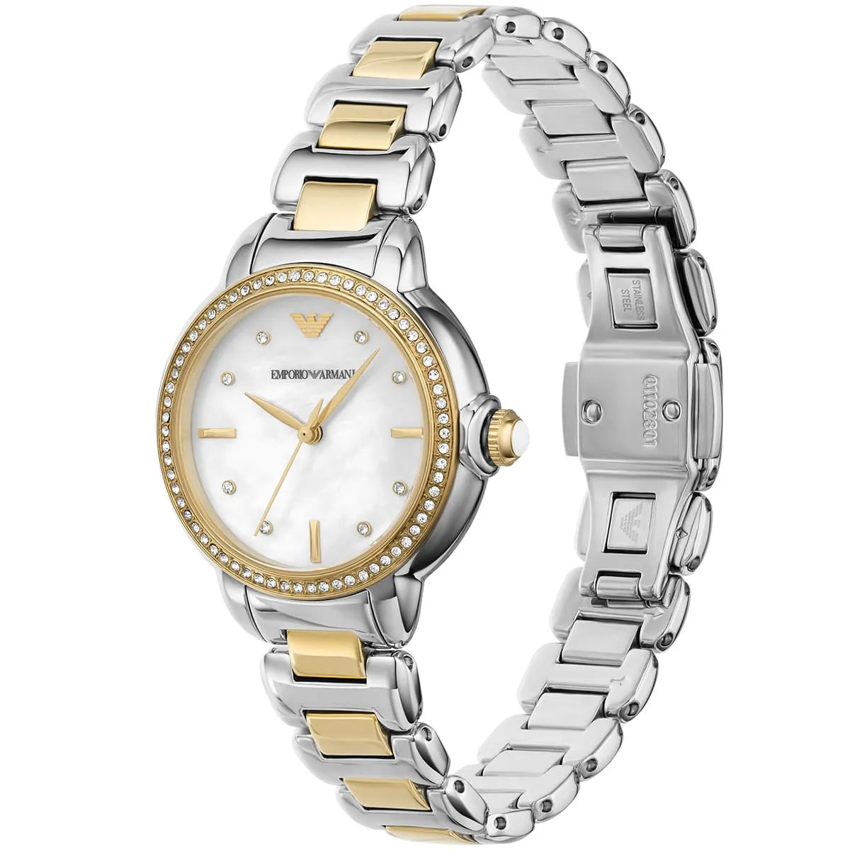 Emporio Armani Mia AR11524 Two-Tone Mother of Pearl Watch