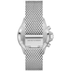Emporio Armani Diver AR11587 Silver-Tone Blue Dial Mesh Strap Men's Watch