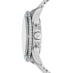 Emporio Armani Diver AR11587 Silver-Tone Blue Dial Mesh Strap Men's Watch