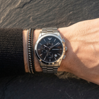 Emporio Armani Paolo AR11602 Silver-Tone Black Dial Metal Men's Watch
