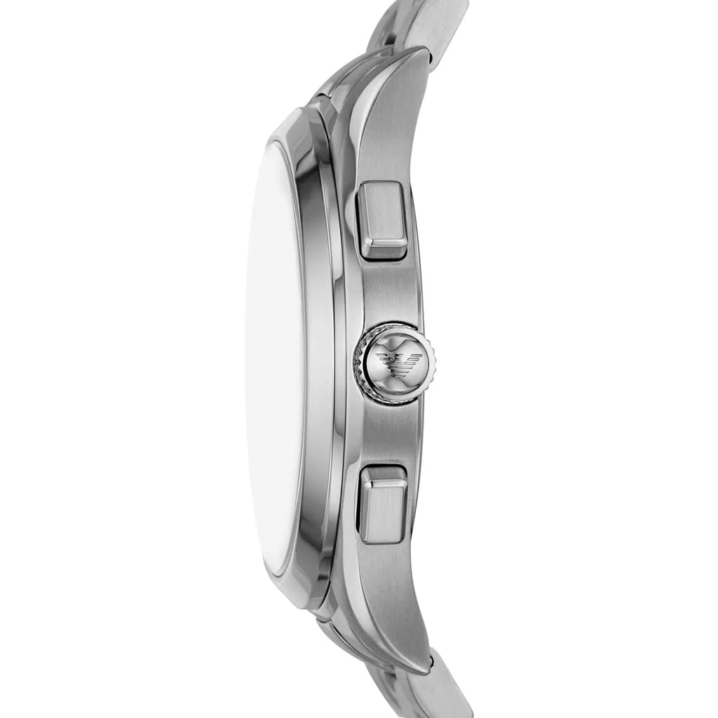 Emporio Armani Paolo AR11602 Silver-Tone Black Dial Metal Men's Watch
