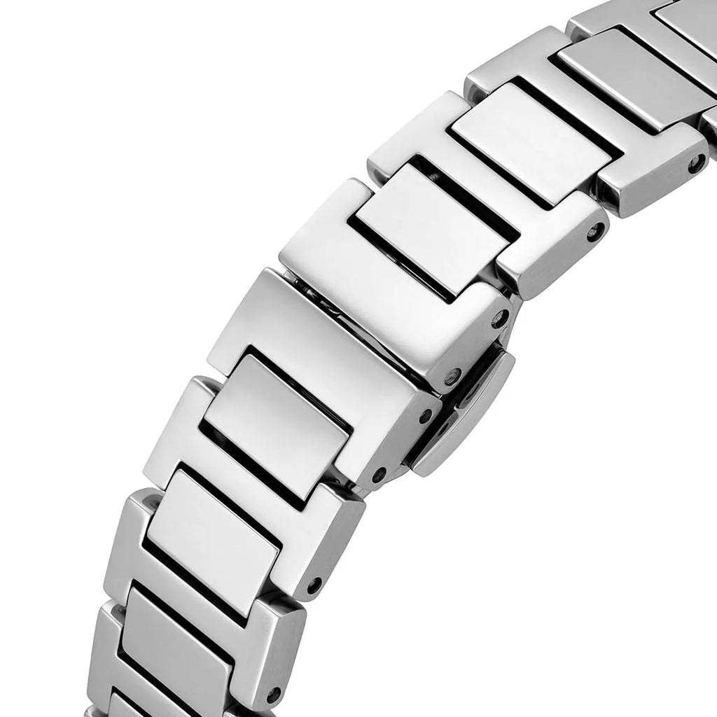 Emporio Armani Genni AR11625 Silver Rectangular Ladies Watch