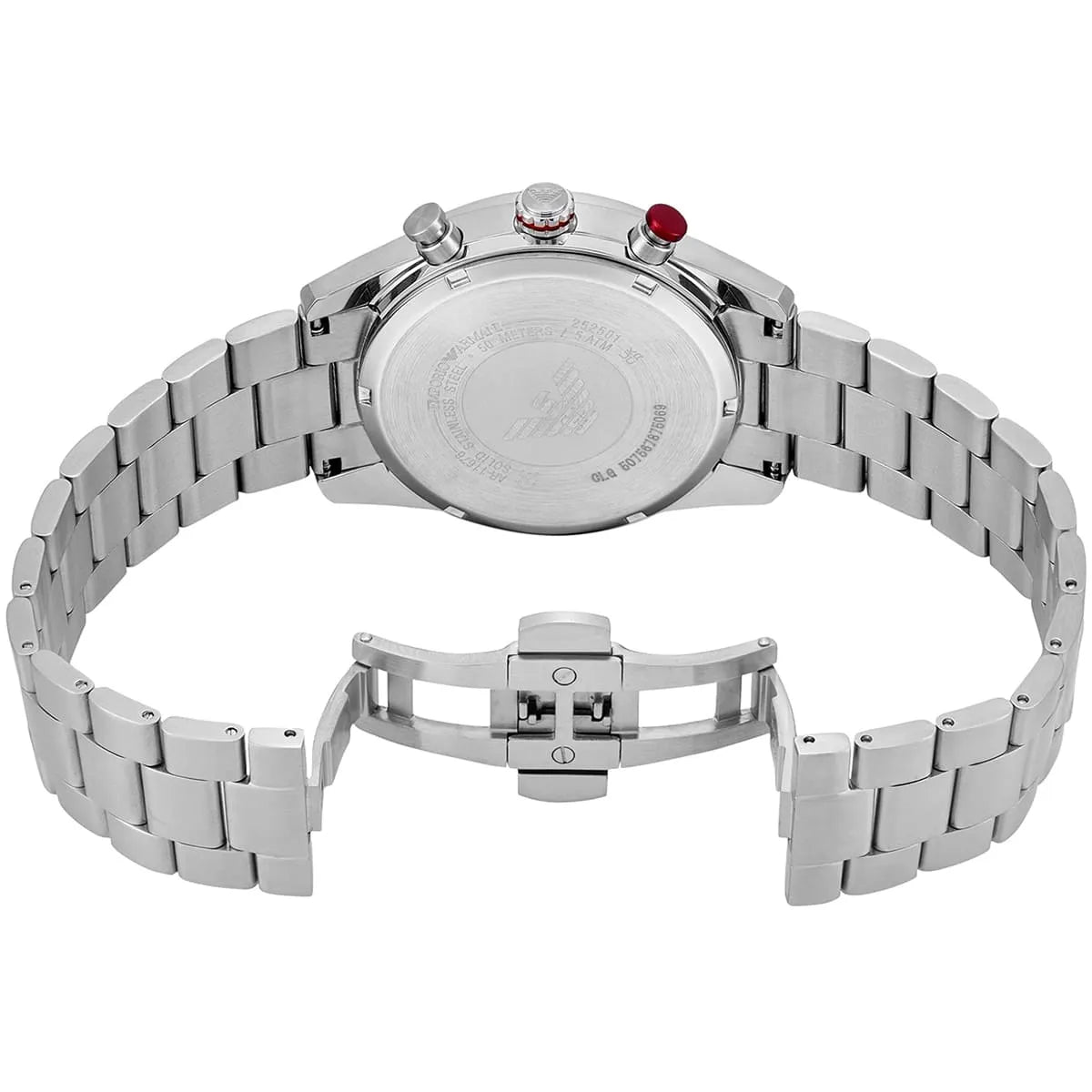 Emporio Armani Racer AR11676 Silver-Tone Blue Dial Metal Men's Watch