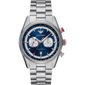 Emporio Armani Racer AR11676 Silver-Tone Blue Dial Metal Men's Watch