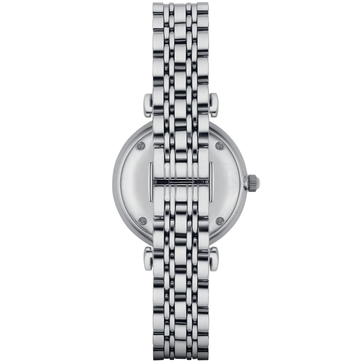 Emporio Armani AR1908 Women’s White Dial Silver Stainless Steel Gianni T-Bar Watch