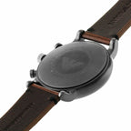 Emporio Armani Luigi AR1919 Gunmetal Brown Leather Watch