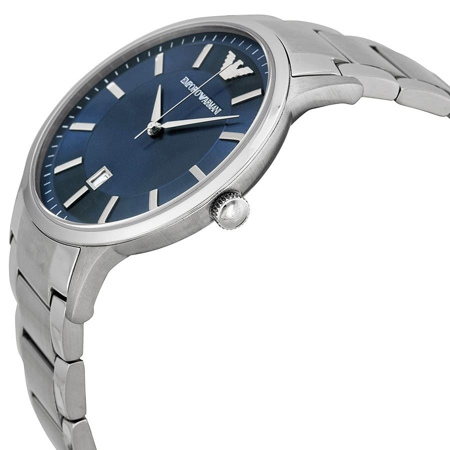 Emporio Armani Renato AR2477 Two-Tone Navy Blue Dial Watch
