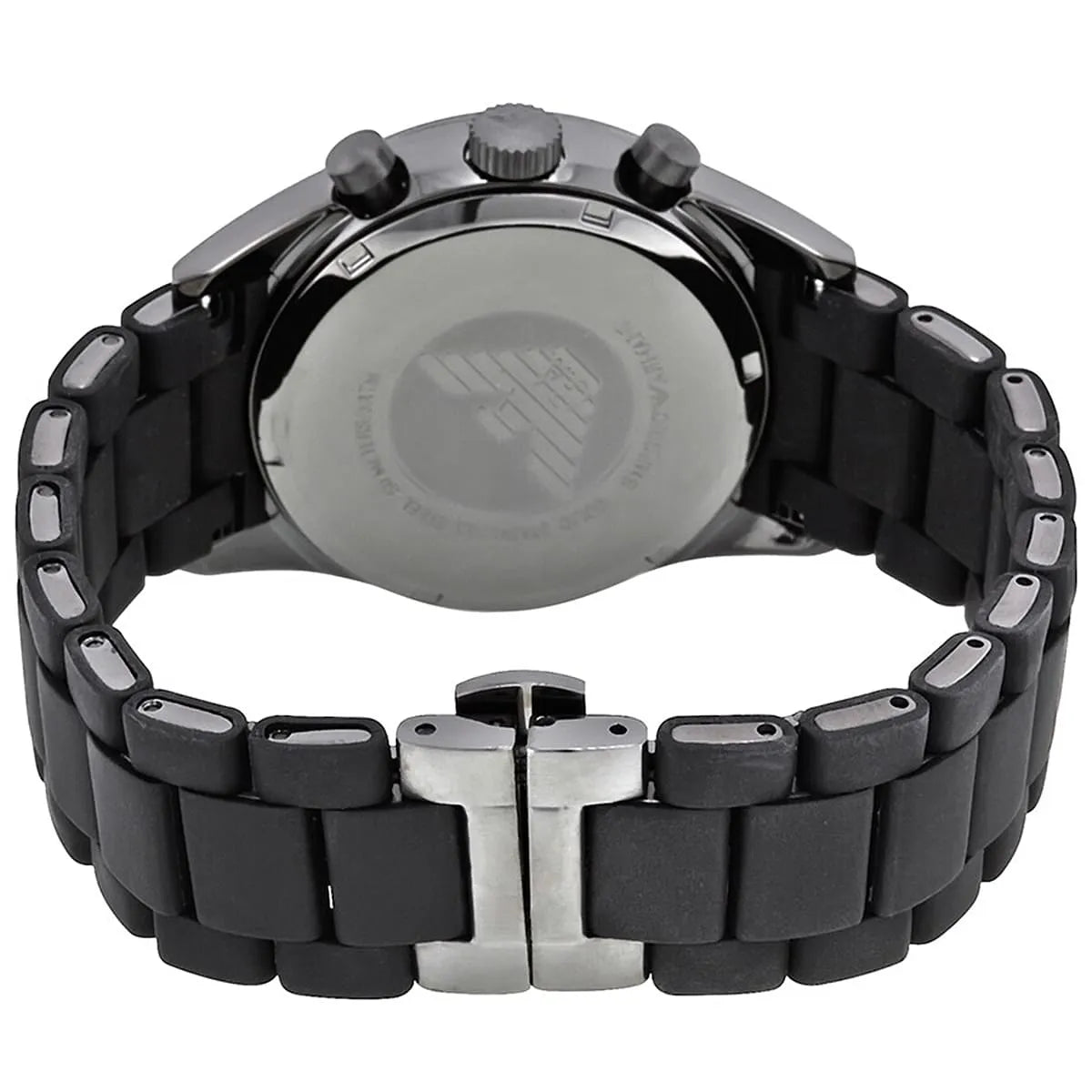 Emporio Armani Tazio AR5889 Sportivo Black Rubber Chronograph Watch