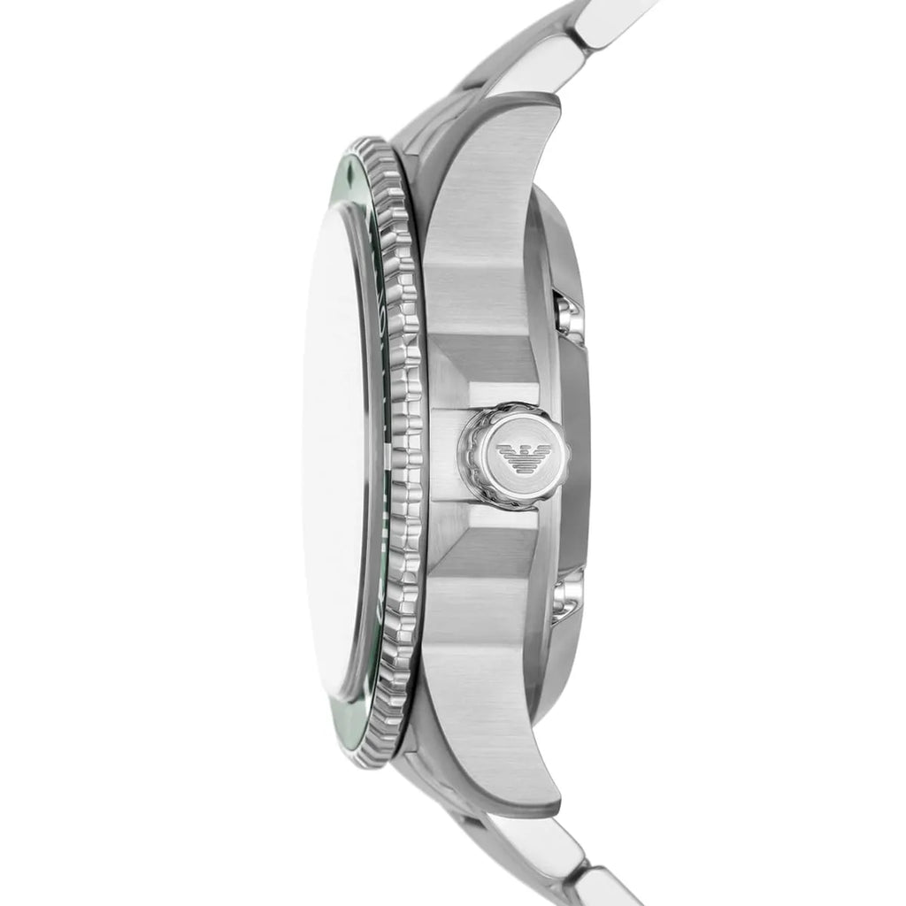 Emporio Armani Meccanico AR60061 Automatic Green Skeleton Dial Watch