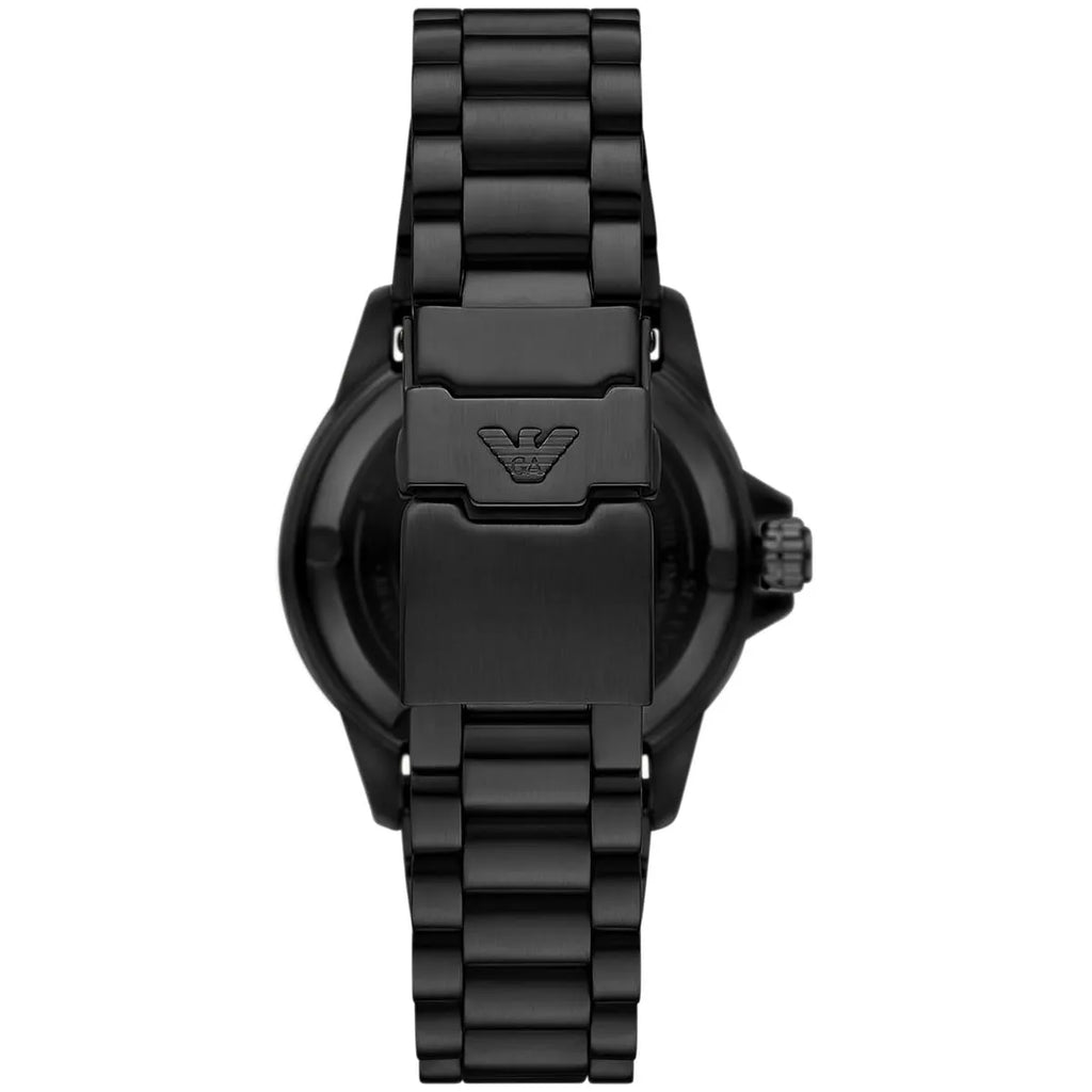Emporio Armani Sea Explorer AR60084 Automatic Tiffany Blue Dial Black Watch