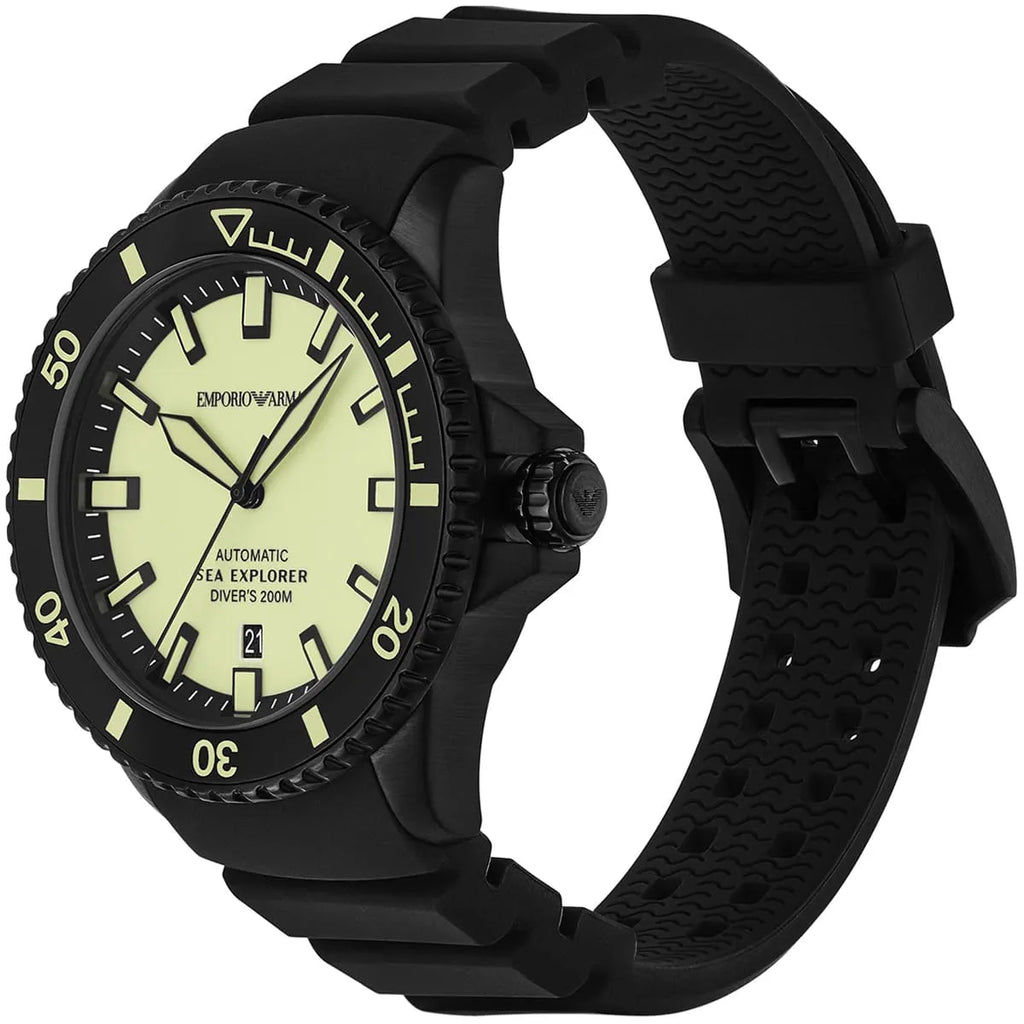 Emporio Armani Sea Explorer AR60085 Automatic Diver's 200M Men's Watch