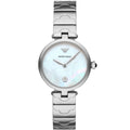 Emporio Armani Arianna AR11235 Silver Floral Link Watch