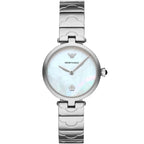 Emporio Armani Arianna AR11235 Silver Floral Link Watch