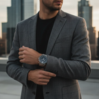 Emporio Armani Aviator AR11104 Silver Mesh Chronograph Watch