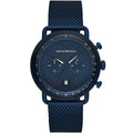 Emporio Armani Aviator AR11289 All-Blue Mesh Chronograph Watch