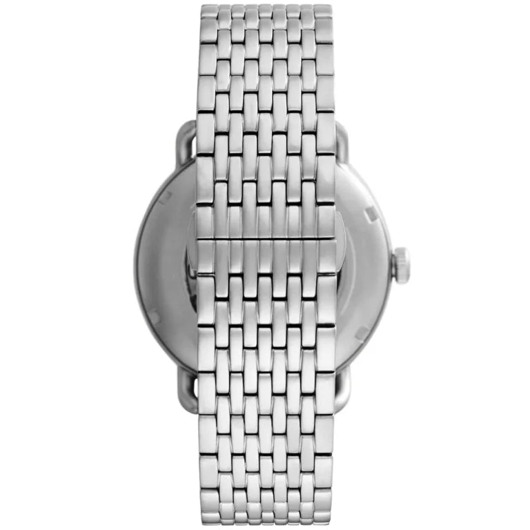 Emporio Armani Aviator AR60024 Meccanico Automatic Skeleton Blue Watch