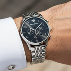 Emporio Armani Beta AR1863 Black Dial Multi-Link Watch