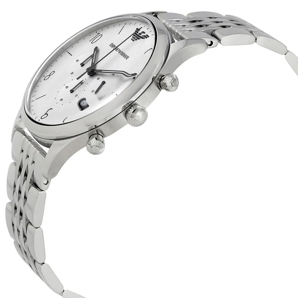 Emporio Armani Beta AR1879 White Dial Seven-Link Watch
