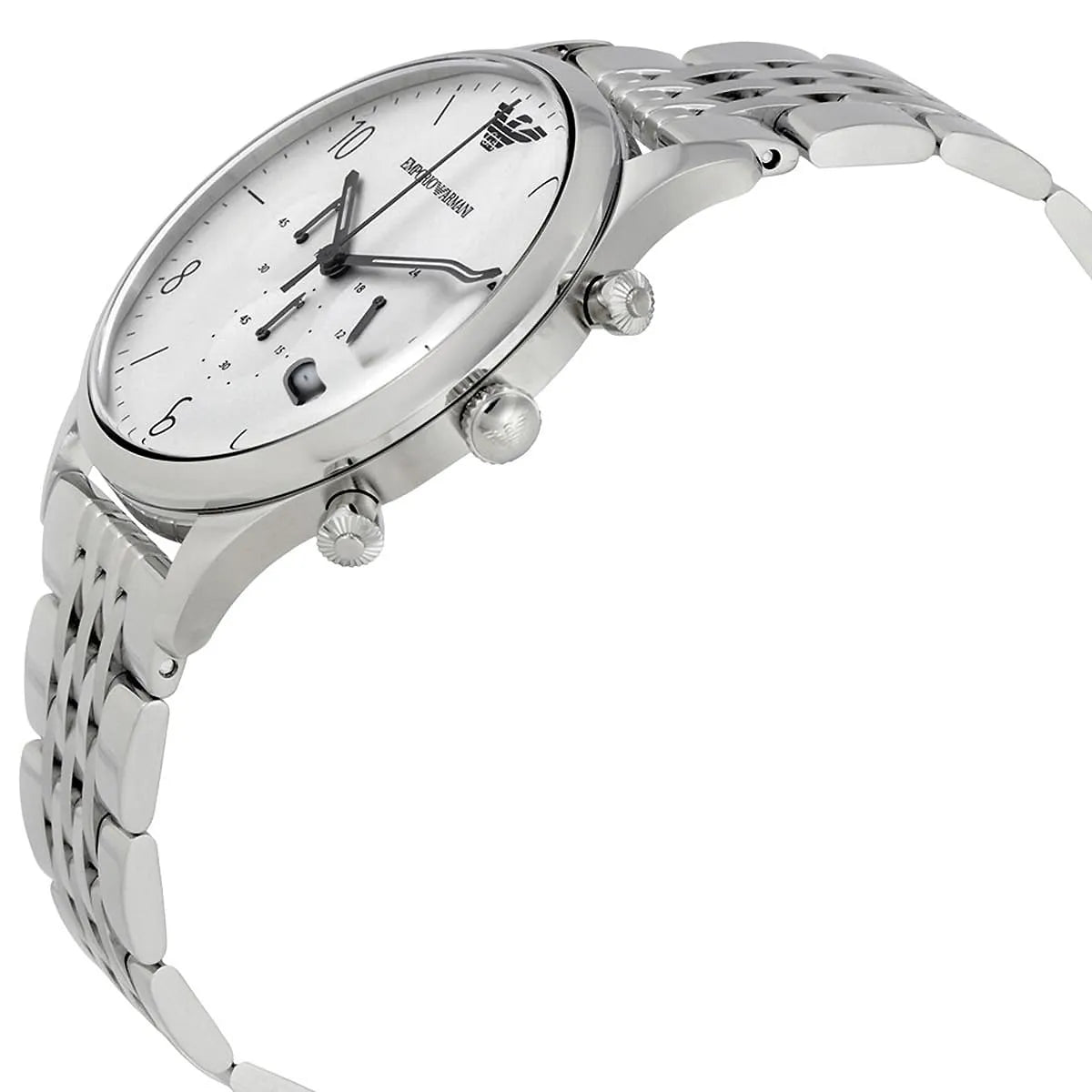 Emporio Armani Beta AR1879 White Dial Seven-Link Watch