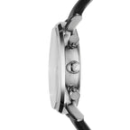 Emporio Armani Classic AR0385 White Panda Dial Leather Watch