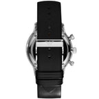 Emporio Armani Classic AR0385 White Panda Dial Leather Watch