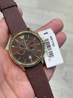 Emporio Armani Classic AR1793 Brown Dial Rose Gold Watch