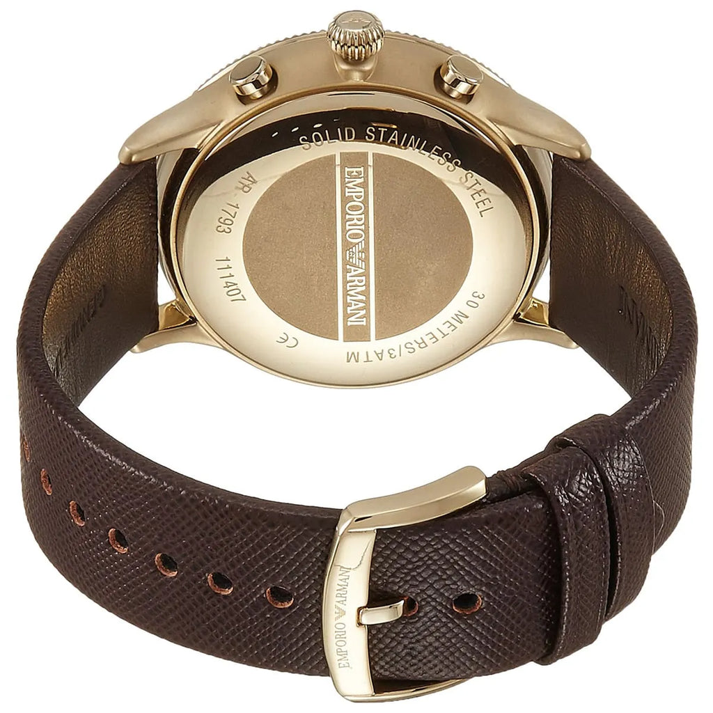 Emporio Armani Classic AR1793 Brown Dial Rose Gold Watch