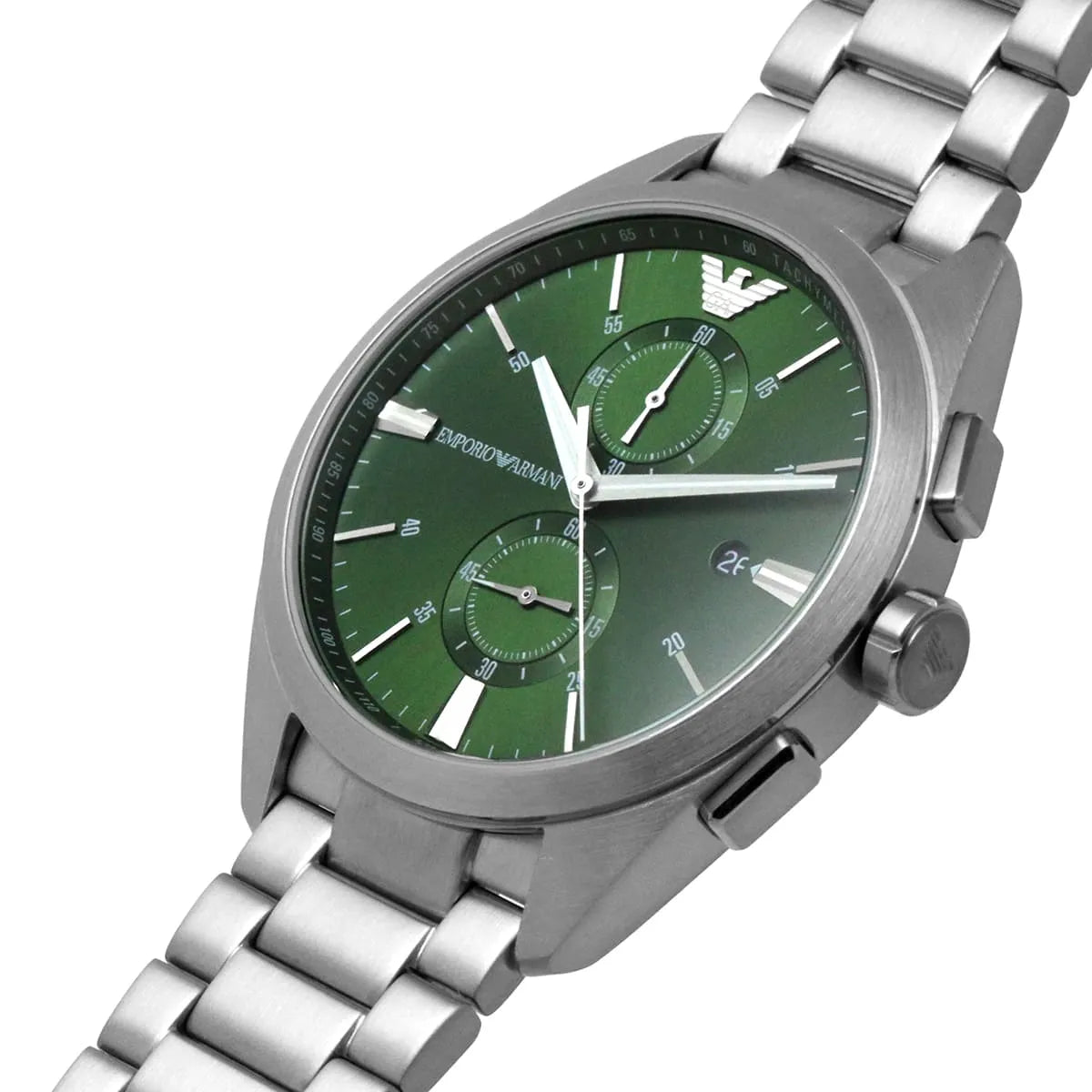 Emporio Armani Claudio AR11480 Green Dial Silver Watch