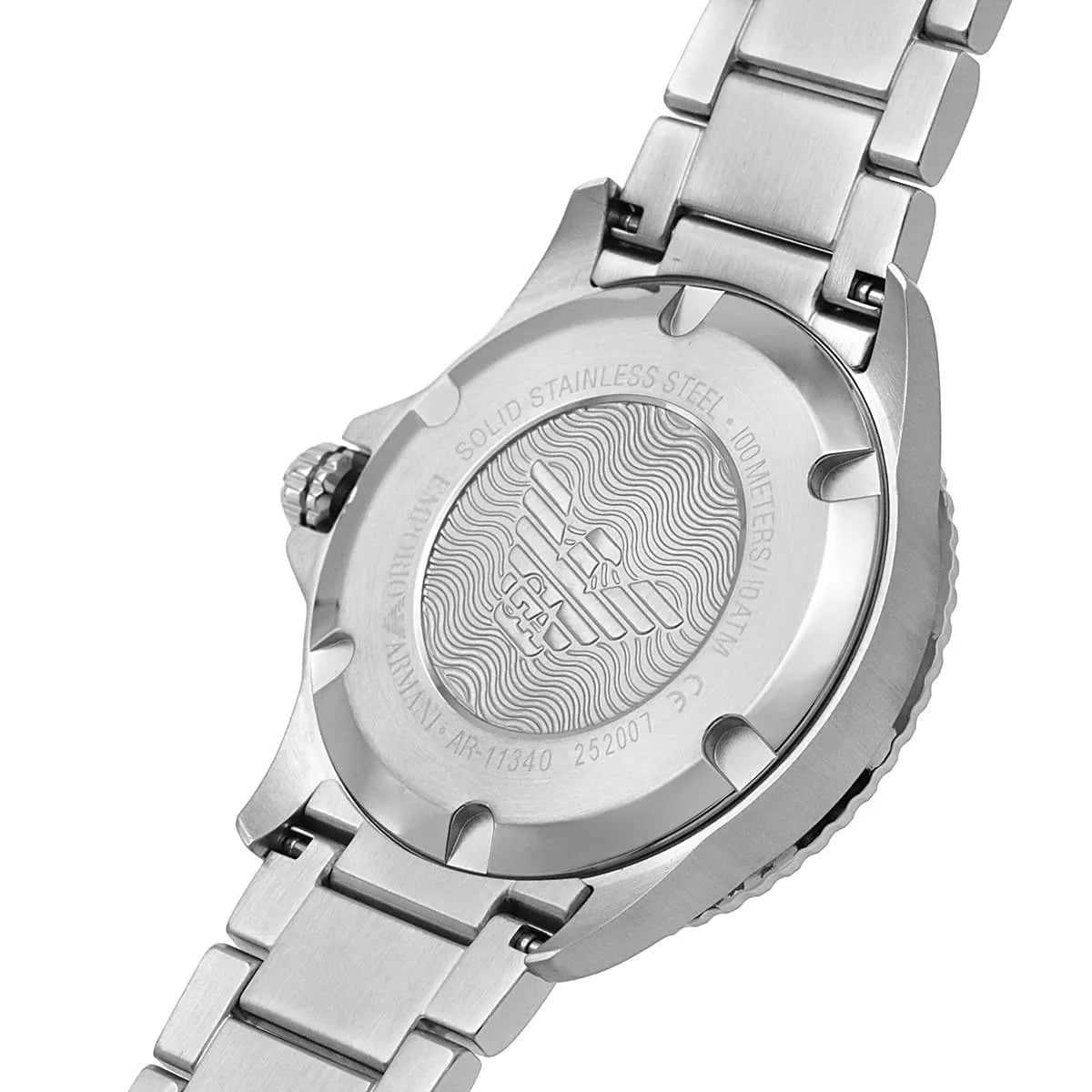 Emporio Armani Diver AR11340 Chocolate Brown Two-Tone Watch