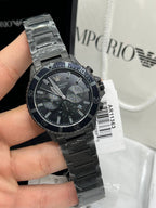 Emporio Armani Diver AR11363 All Black Chronograph Watch