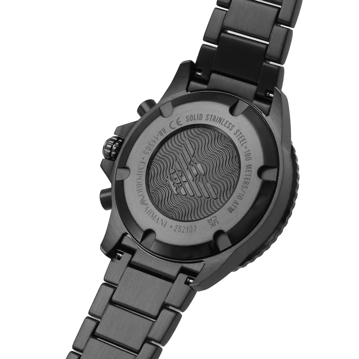 Emporio Armani Diver AR11363 All Black Chronograph Watch