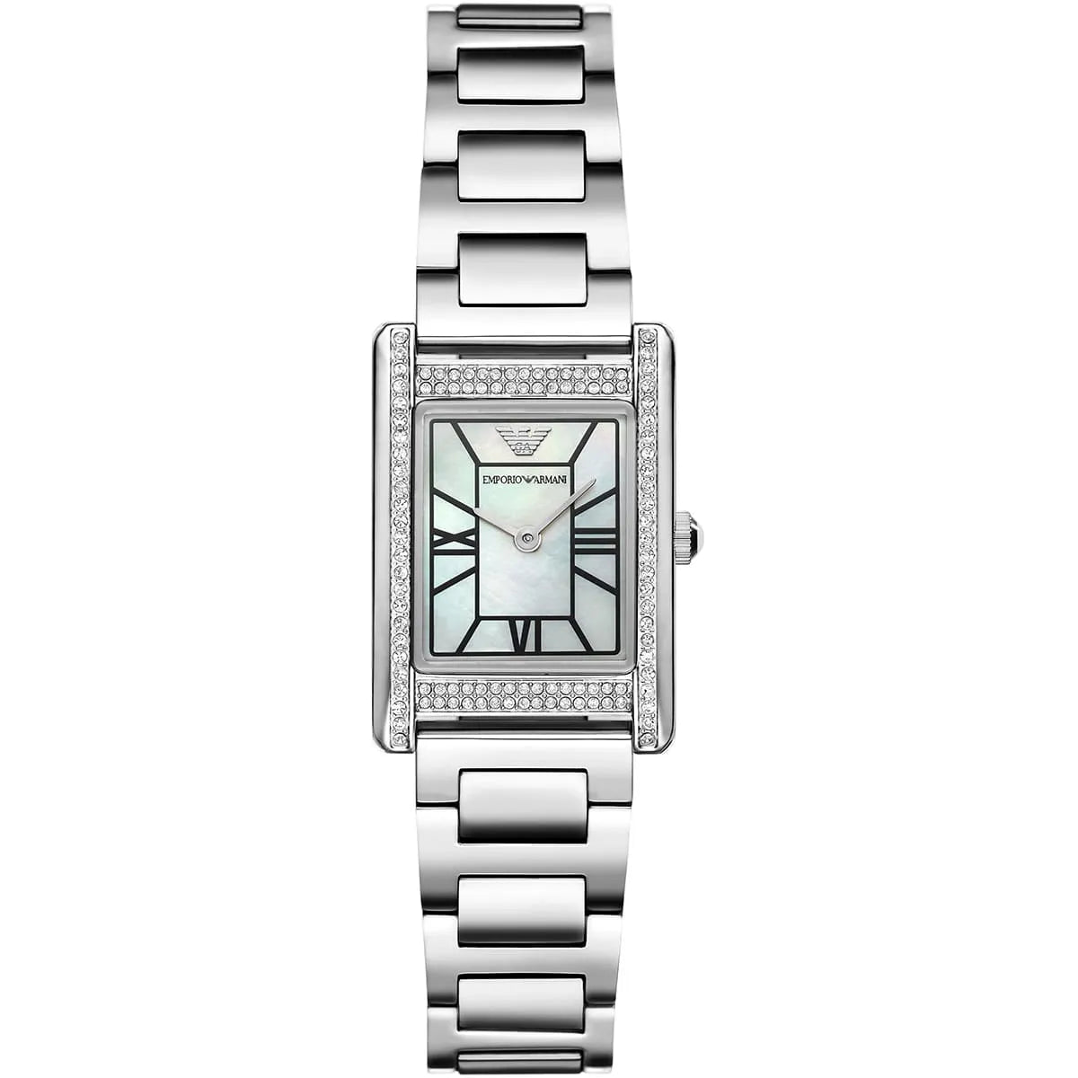 Emporio Armani Genni AR11625 Silver Rectangular Ladies Watch