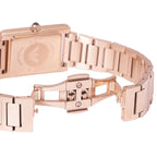 Emporio Armani Genni AR11641 Rose Gold Green Rectangular Ladies Watch