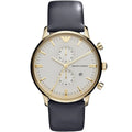 Emporio Armani Gianni AR0386 Gold Beige Chronograph Watch