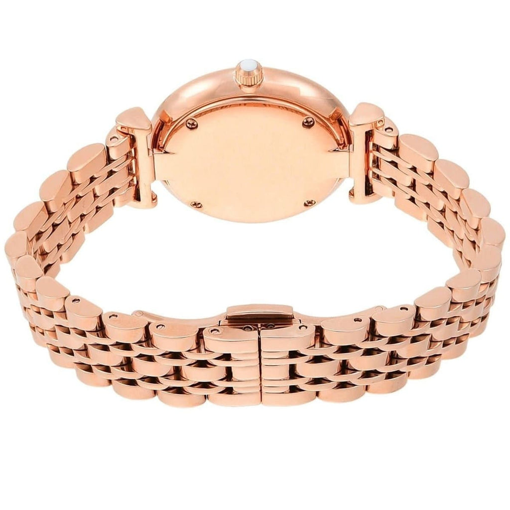 Emporio Armani Gianni T-Bar AR11110 Rose Gold Mosaic Dial Watch