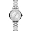 Emporio Armani Gianni T-Bar AR11445 Full Crystal Silver Dial Watch