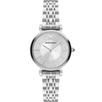 Emporio Armani Gianni T-Bar AR11445 Full Crystal Silver Dial Watch