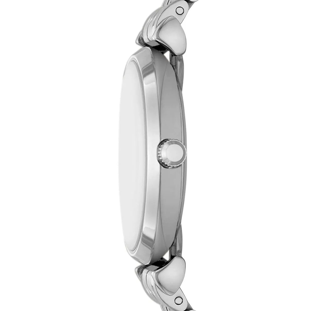 Emporio Armani Gianni T-Bar AR11445 Full Crystal Silver Dial Watch