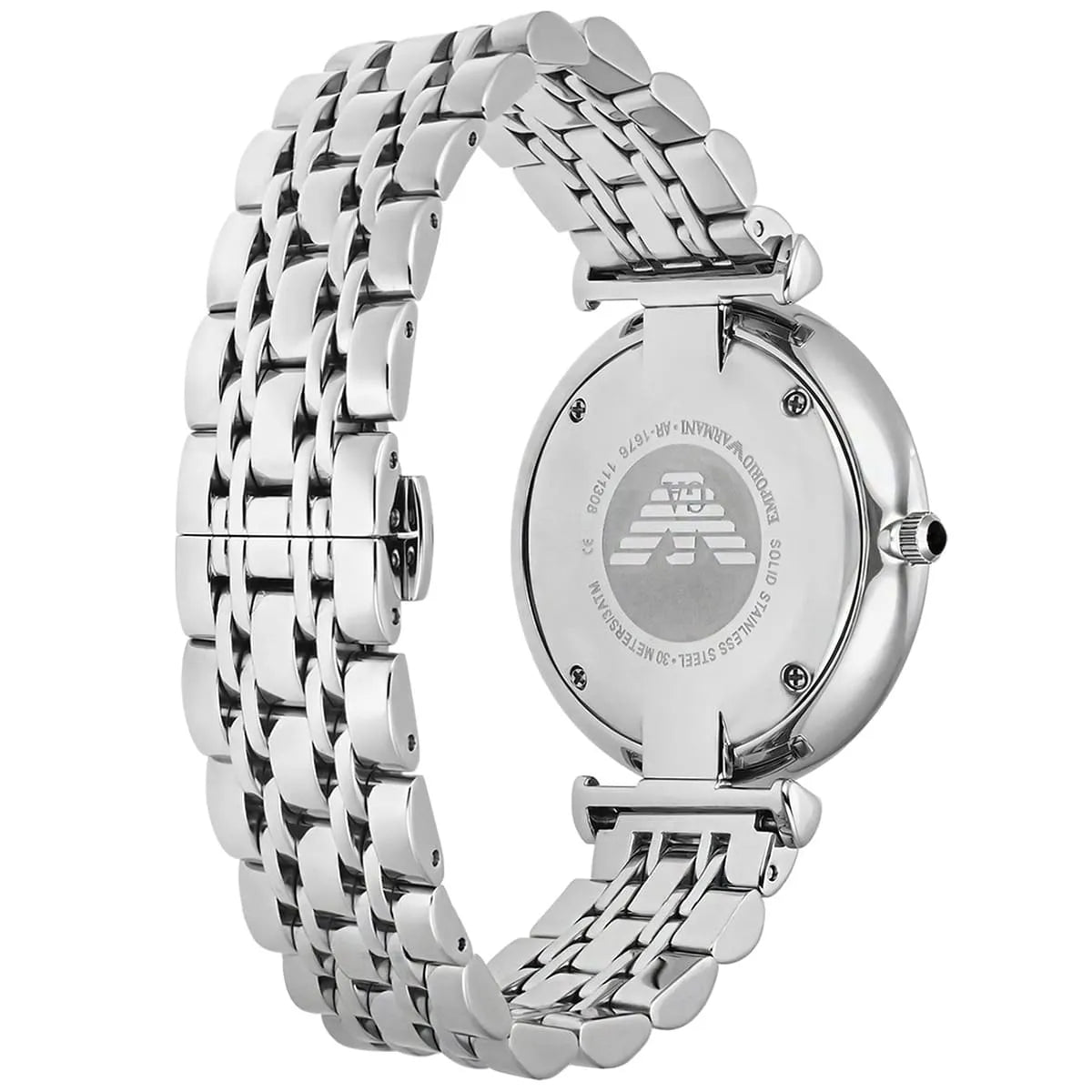 Emporio Armani Gianni T-Bar AR1676 Black Dial Small Seconds Watch