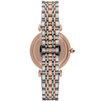 Emporio Armani Gianni T-Bar AR1725 Two-Tone Silver & Rose Gold Watch