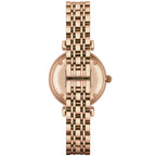 Emporio Armani Gianni T-Bar AR1909 Rose Gold Crystal Ring Watch